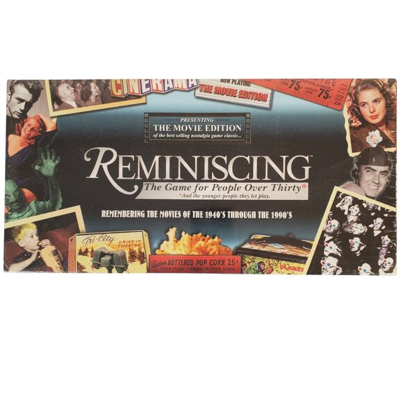 Reminiscing The Movie Edition 1940s To 1990s Family Board Game. New Sealed - Picture 1 of 3
